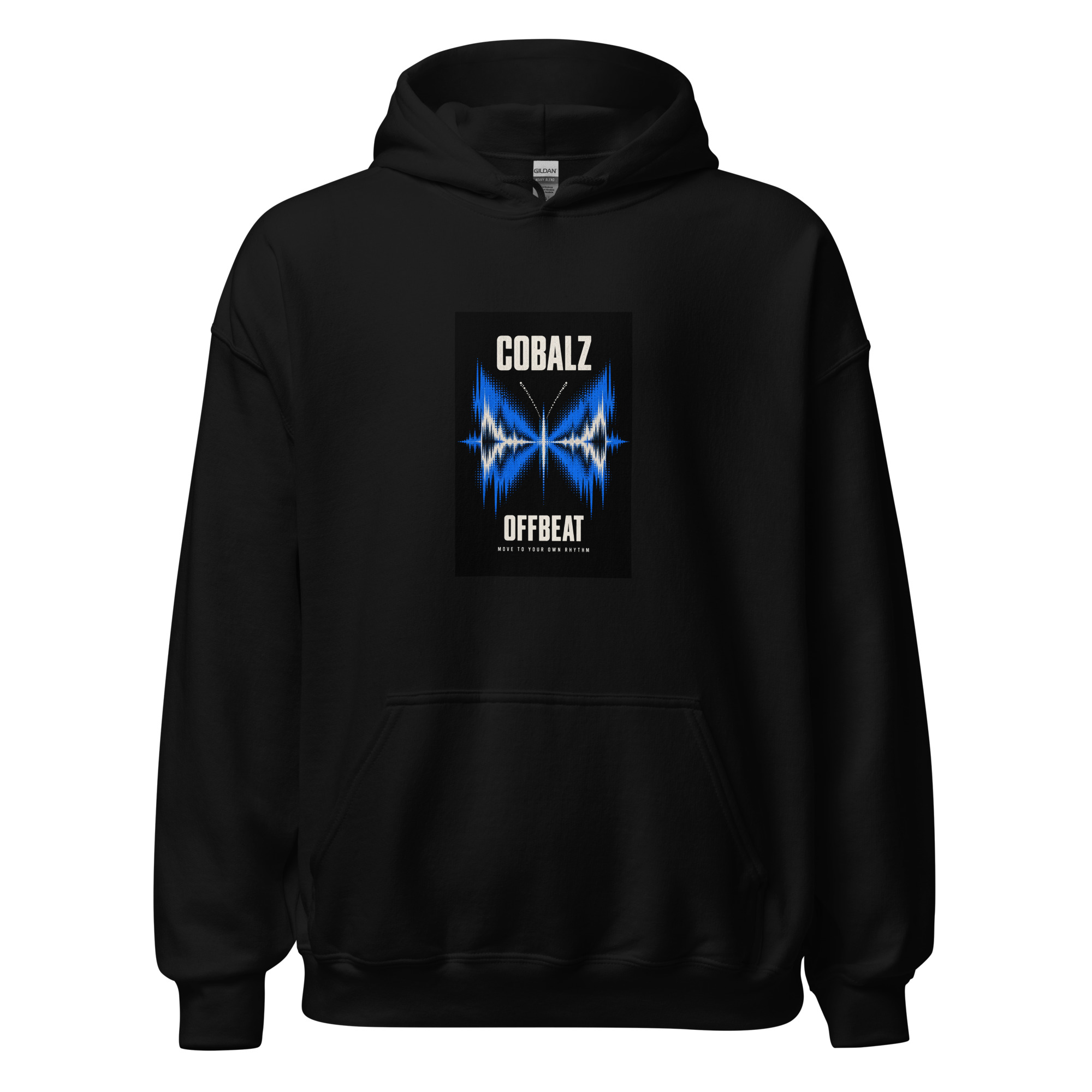 Offbeat Hoodie — supplier mockup, black